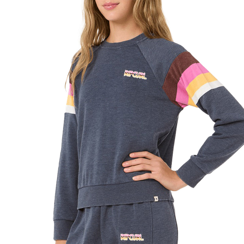 Load image into Gallery viewer, Rip Curl Youth Las Dalias Raglan Crew Sweatshirt