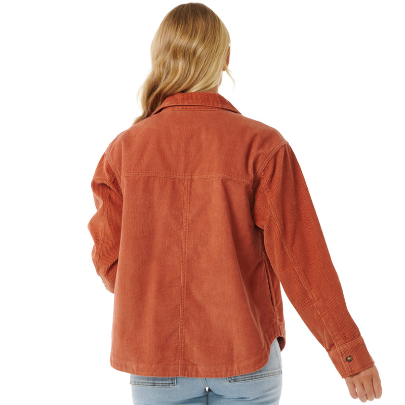 Load image into Gallery viewer, Rip Curl Women's Stevie Cord Long Sleeve Button-Up Shirt