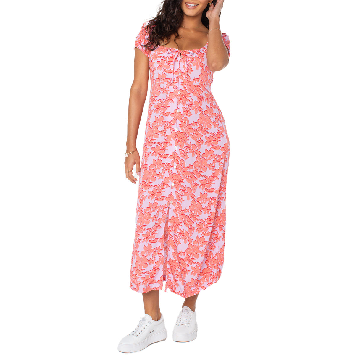 roxy dresses Sunshine Mind Midi Dress Summer in a dress Roxy Midi Dress | Wavey