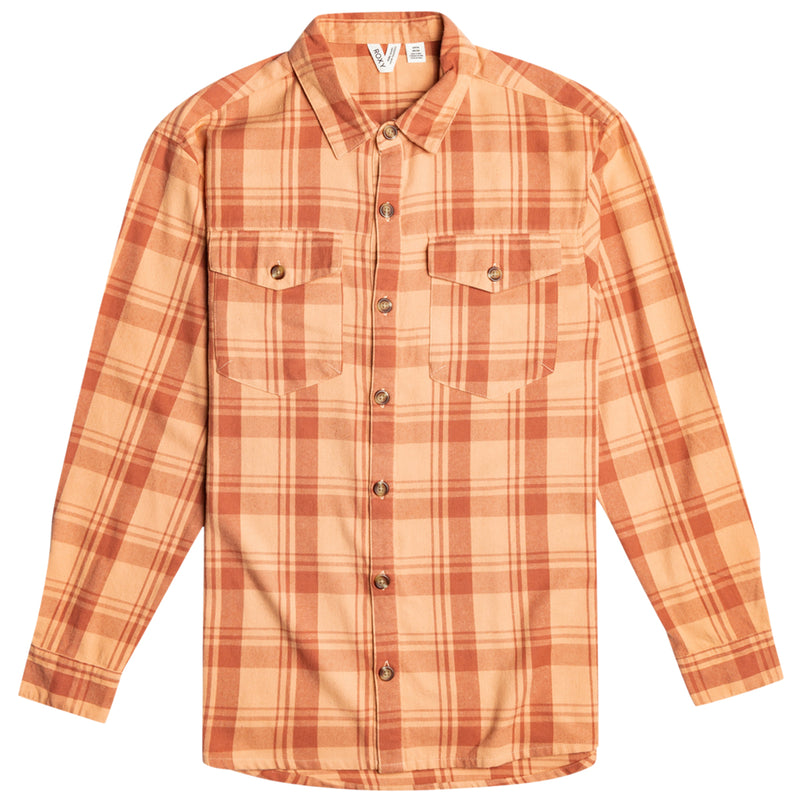 Load image into Gallery viewer, Roxy Women's Let It Go Long Sleeve Button-Up Flannel Shirt 1