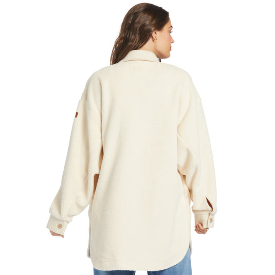 Roxy Women's Switch Up Sherpa Fleece Overshirt Jacket