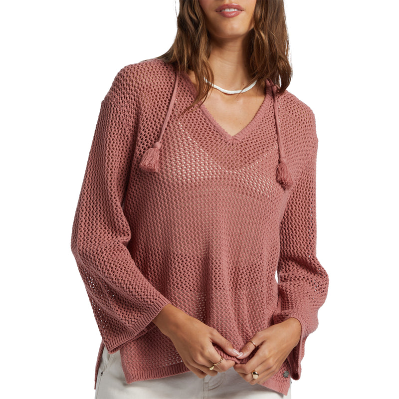 Load image into Gallery viewer, Roxy Women's After Beach Break Hooded V-Neck Sweater