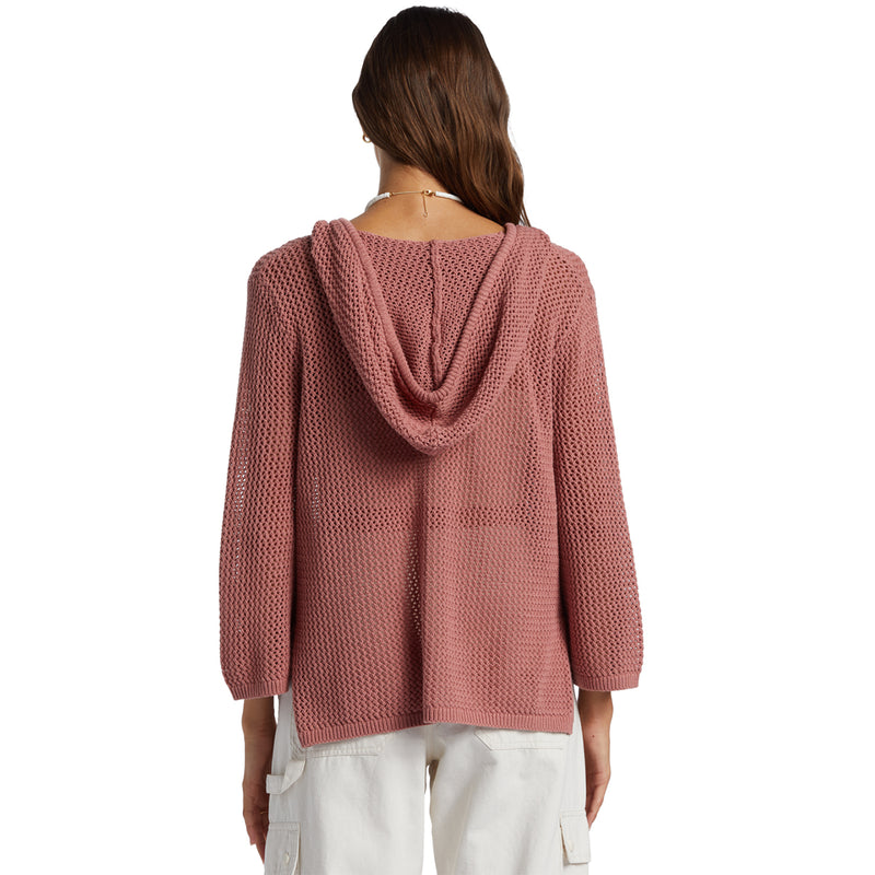 Load image into Gallery viewer, Roxy Women's After Beach Break Hooded V-Neck Sweater