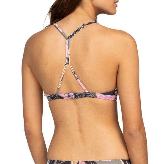 Roxy Women's Pro The Cut Back Fixed Triangle Bikini Top