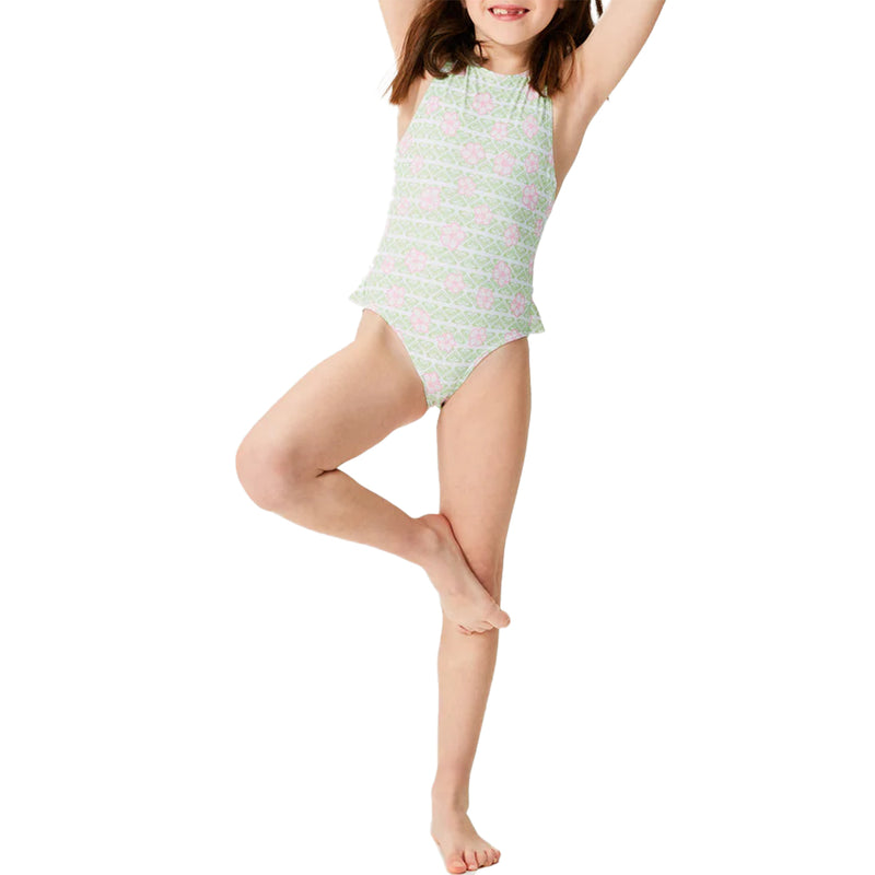 Load image into Gallery viewer, Roxy Youth Hibline One-Piece Swimsuit
