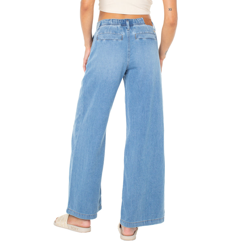 Load image into Gallery viewer, Roxy Women's Kalani Wide Leg Denim Pants 2