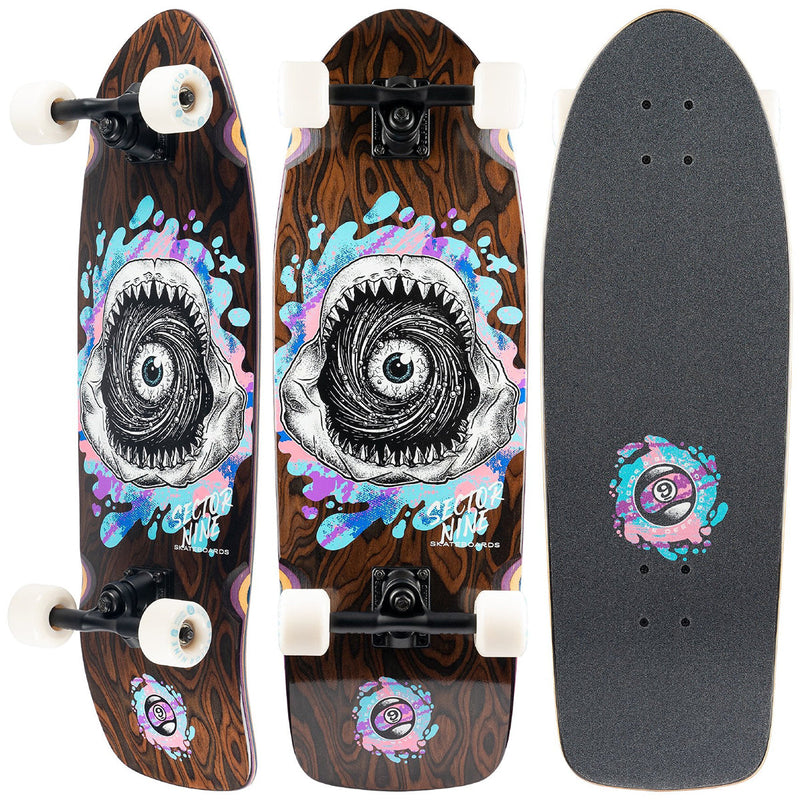 Load image into Gallery viewer, Sector 9 Fat Wave Fossil 30" Skateboard Complete