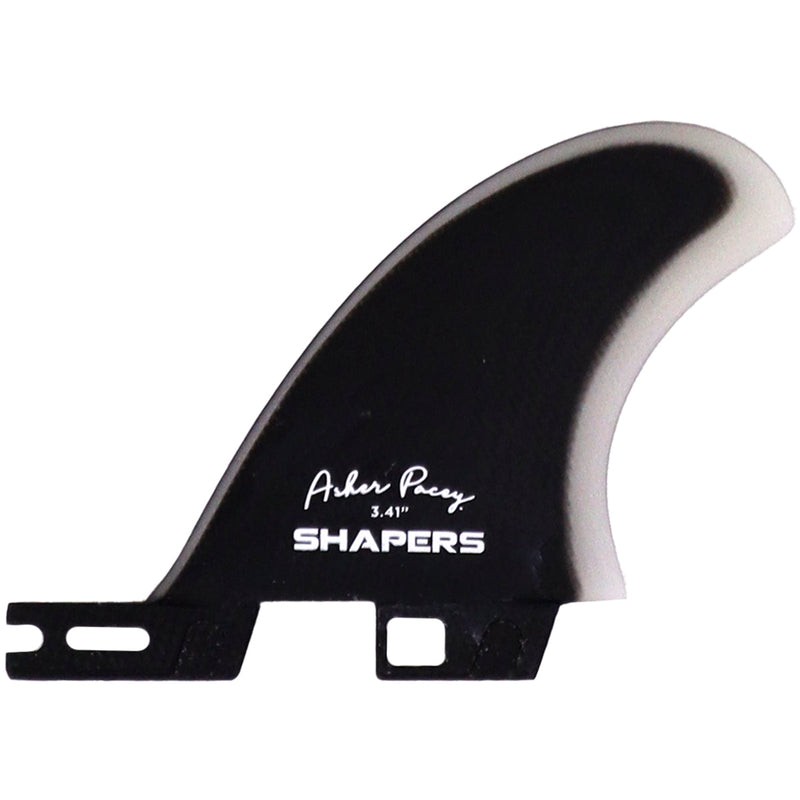 Load image into Gallery viewer, Shapers Asher Pacey FCS II Compatible Twin + 1 Fin Set - 5.59"