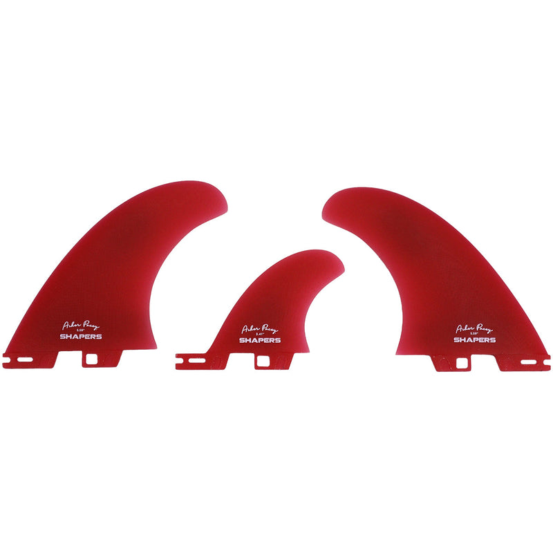 Load image into Gallery viewer, Shapers Asher Pacey FCS II Compatible Twin + 1 Fin Set - 5.59"