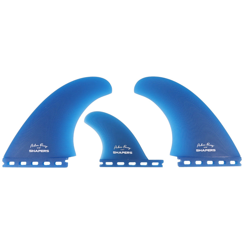 Load image into Gallery viewer, Shapers Asher Pacey Futures Compatible Twin + 1 Fin Set - 5.79"