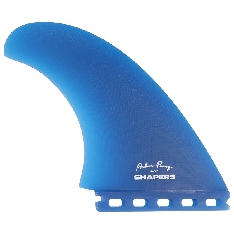 Load image into Gallery viewer, Shapers Asher Pacey Futures Compatible Twin + 1 Fin Set - 5.79"