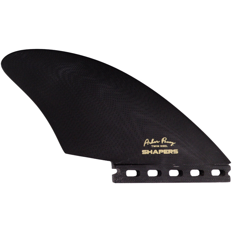Load image into Gallery viewer, Shapers Asher Pacey Futures Compatible Twin Keel Fin Set - 5.40"