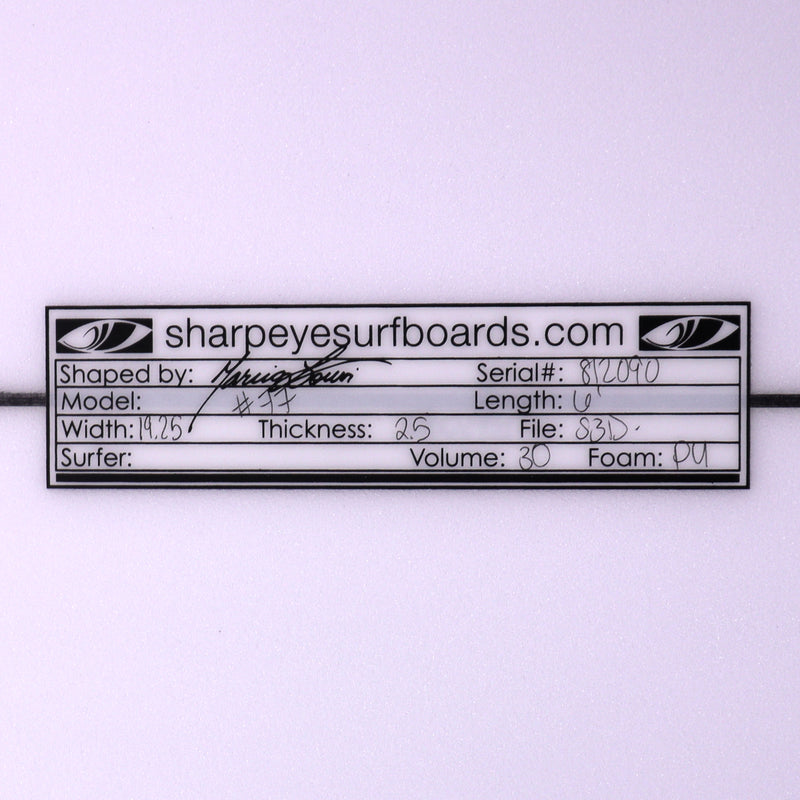 Load image into Gallery viewer, Sharp Eye #77 6'1 × 19 ¼ × 2 ½ Surfboard 4