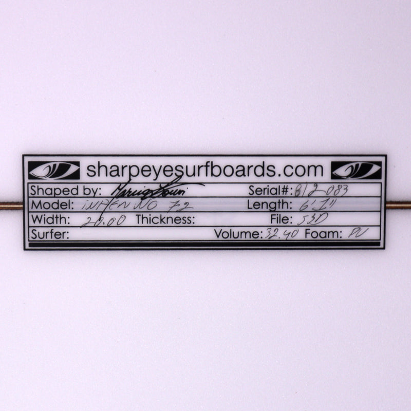 Load image into Gallery viewer, Sharp Eye Inferno 72 6'1 x 20 x 2 ⅝ Surfboard