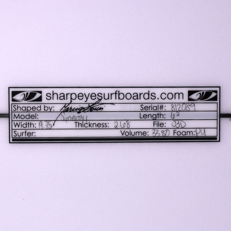 Load image into Gallery viewer, Sharp Eye Synergy 6'2 x 19 ¾ x 2 11/16 Surfboard