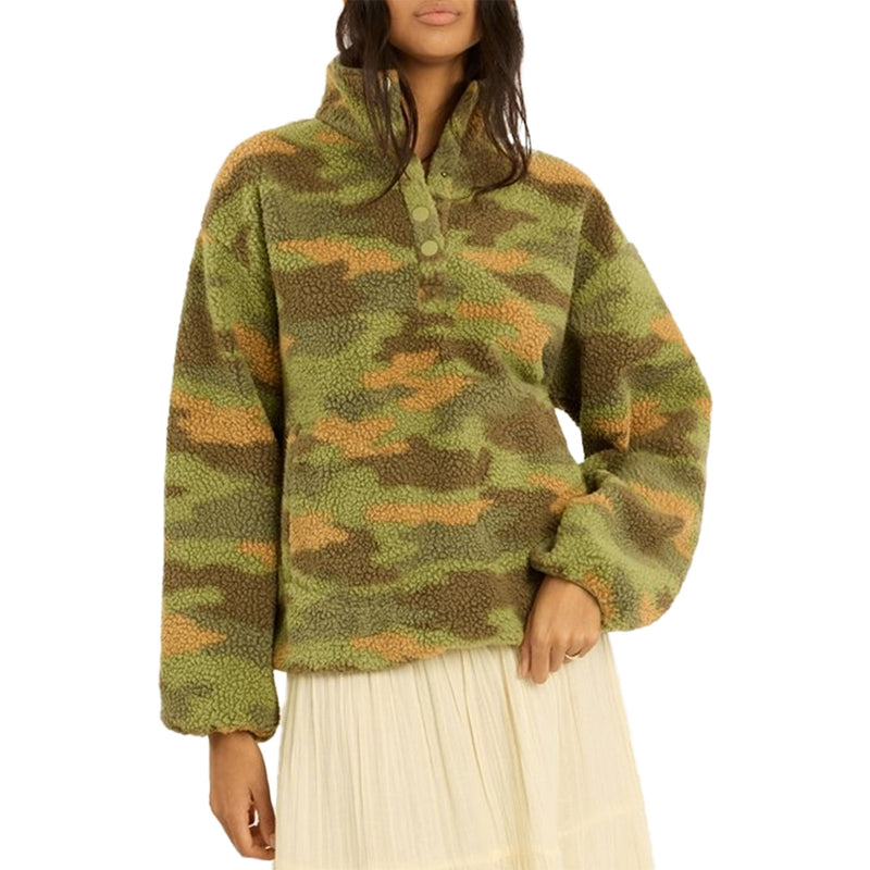 Load image into Gallery viewer, Sisstr Women's Lost At Sea Mock Neck Sharpa Fleece Sweatshirt
