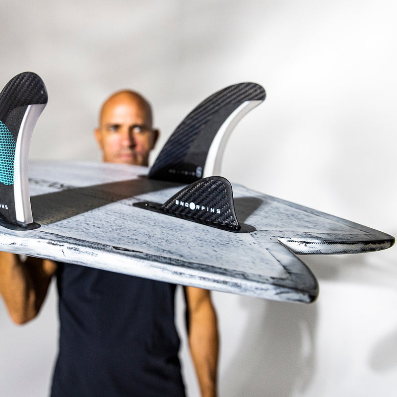 Load image into Gallery viewer, Slater Designs Great White Twin I-Bolic Volcanic 5'8 x 19 ⅜ x 2 ½ Surfboard