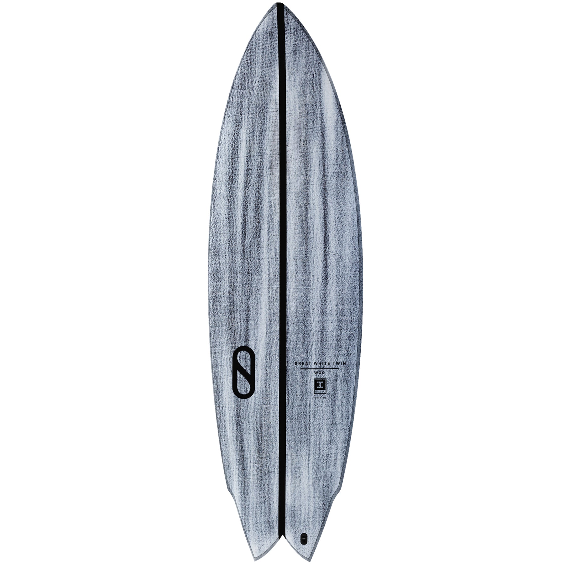 Slater Designs Great White Twin I-Bolic Volcanic Surfboard