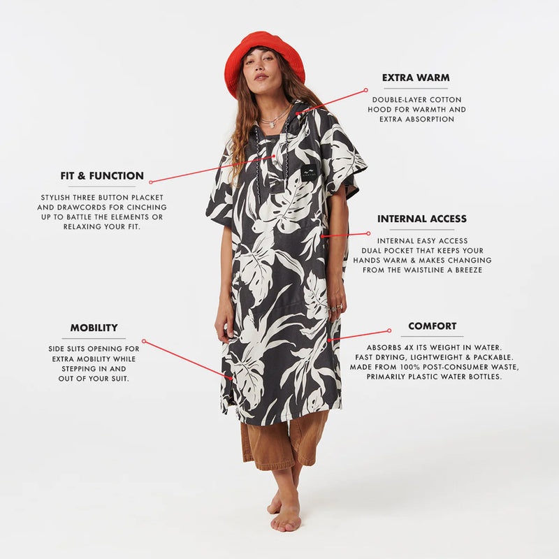 Load image into Gallery viewer, Slowtide Hauke Quick-Dry Hooded Changing Poncho