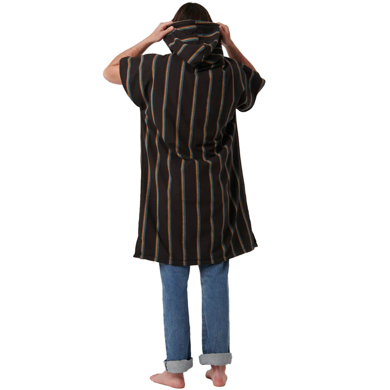 Load image into Gallery viewer, Slowtide Baja Stripe Fouta Hooded Changing Poncho
