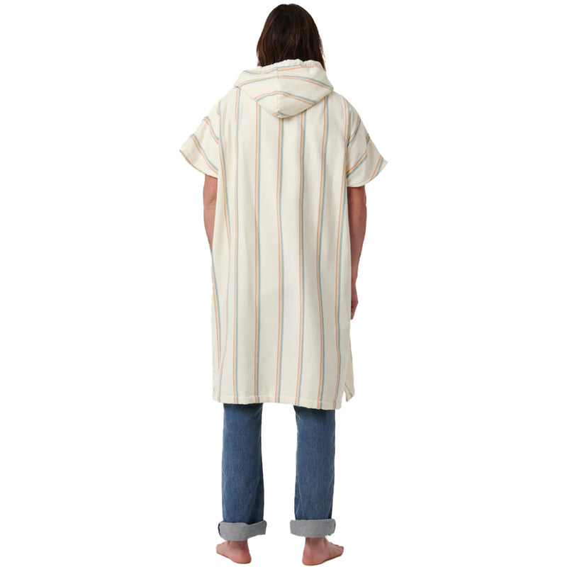 Load image into Gallery viewer, Slowtide Baja Stripe Fouta Hooded Changing Poncho