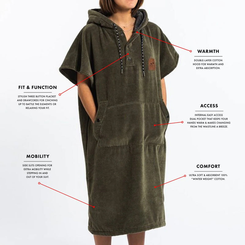 Load image into Gallery viewer, Slowtide The Digs Hooded Changing Poncho
