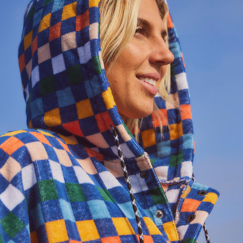 Load image into Gallery viewer, Slowtide Sundown Hooded Changing Poncho