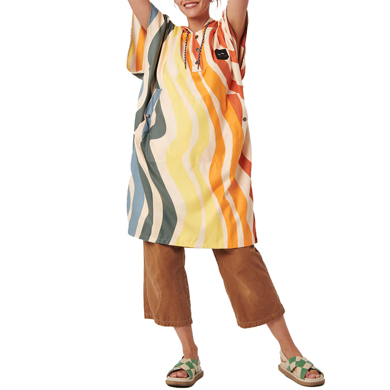 Load image into Gallery viewer, Slowtide Textured Waves Quick-Dry Hooded Changing Poncho