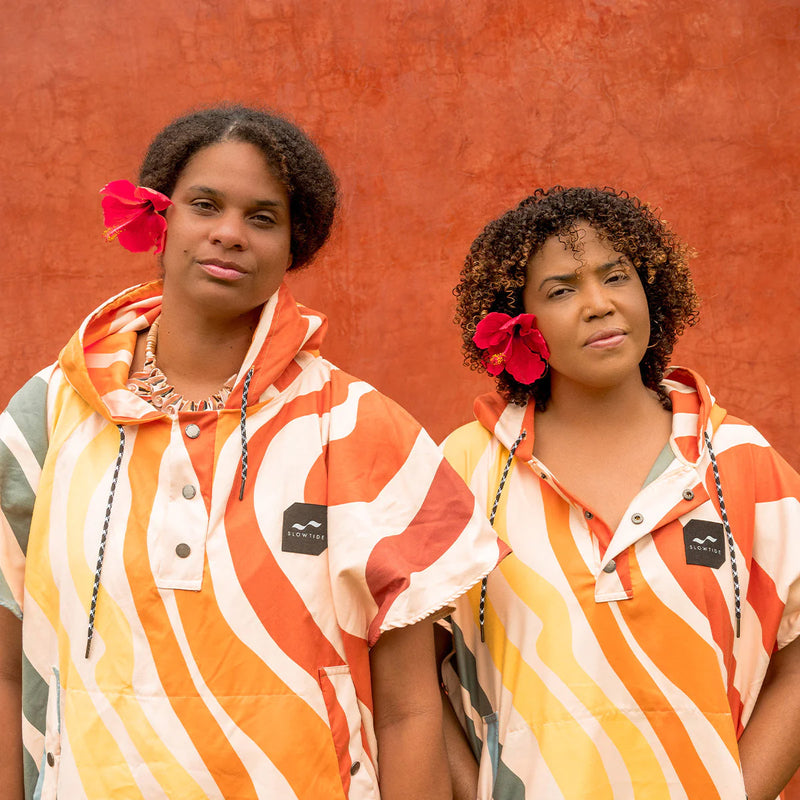 Load image into Gallery viewer, Slowtide Textured Waves Quick-Dry Hooded Changing Poncho