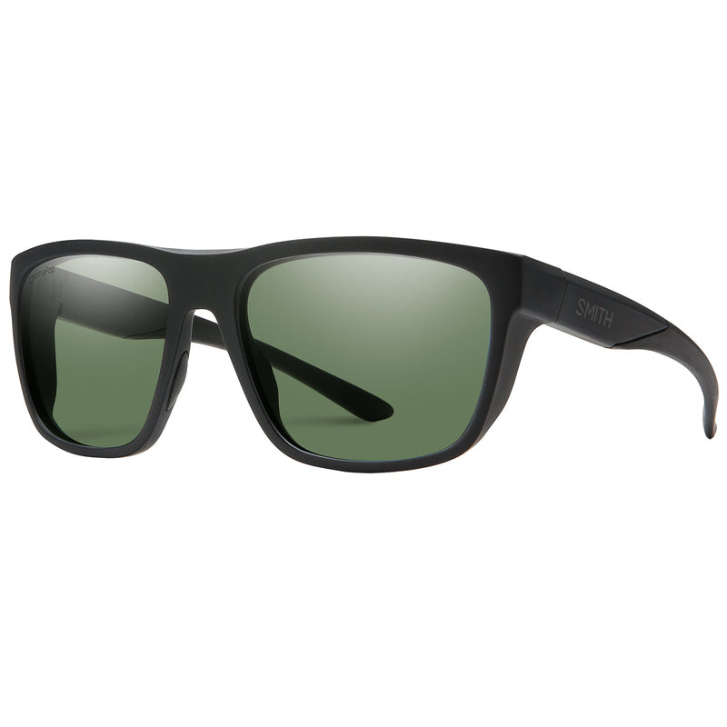 Load image into Gallery viewer, Smith Barra Polarized Sunglasses - Matte Black/ChromaPop Gray Green 1