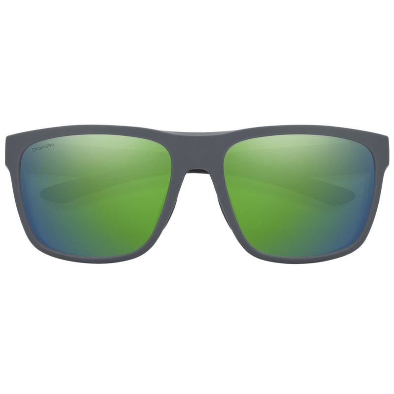Load image into Gallery viewer, SMITH Barra Polarized Sunglasses - Matte Cement/ChromaPop Green Mirror 2