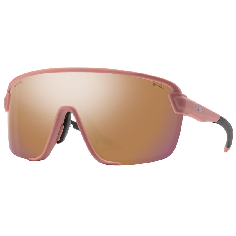 Load image into Gallery viewer, Smith Women's Bobcat B4BC Sunglasses - B4BC Chalk Rose/ChromaPop Rose Gold Mirror