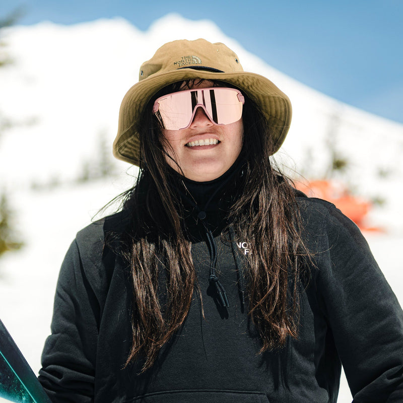 Load image into Gallery viewer, Smith Women's Bobcat B4BC Sunglasses - B4BC Chalk Rose/ChromaPop Rose Gold Mirror