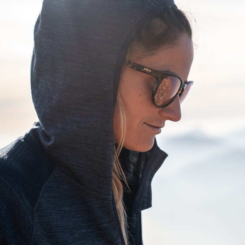 Load image into Gallery viewer, Smith Lake Shasta Polarized Sunglasses - Tortoise/ChromaPop Rose Gold Mirror