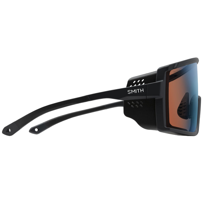 Load image into Gallery viewer, Smith Pursuit Sunglasses - Matte Black/ChromaPop Glacier Photochromic Copper Blue Mirror