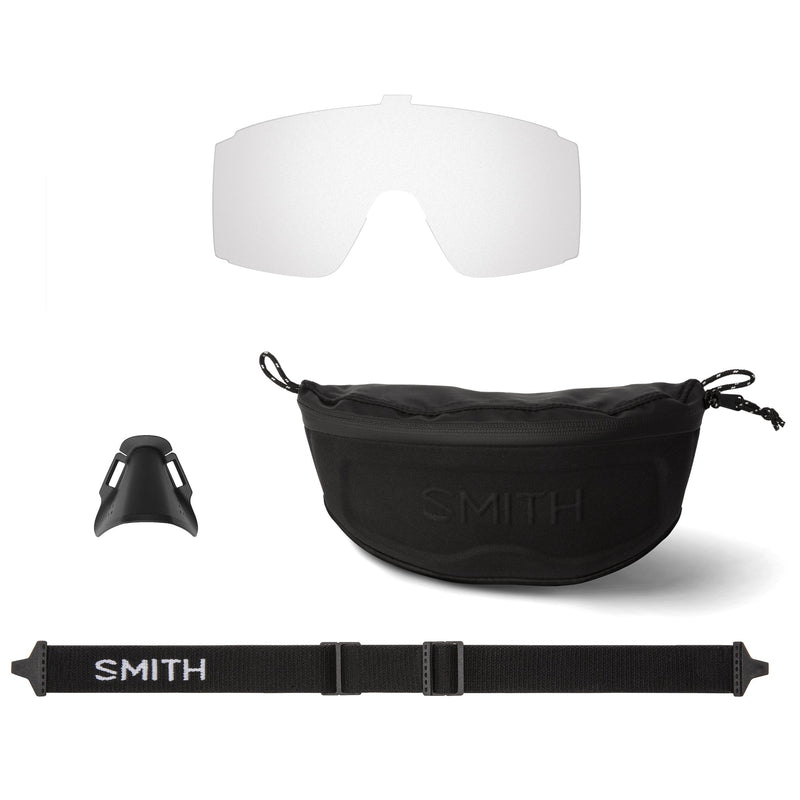 Load image into Gallery viewer, Smith Pursuit Sunglasses - Matte Black/ChromaPop Glacier Photochromic Copper Blue Mirror