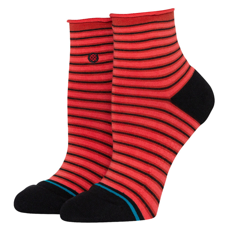 Load image into Gallery viewer, Stance Women's Red Fade Quarter Socks