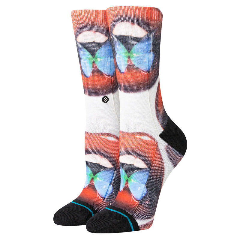 Load image into Gallery viewer, Stance Women's Swallow Poly Crew Socks 1