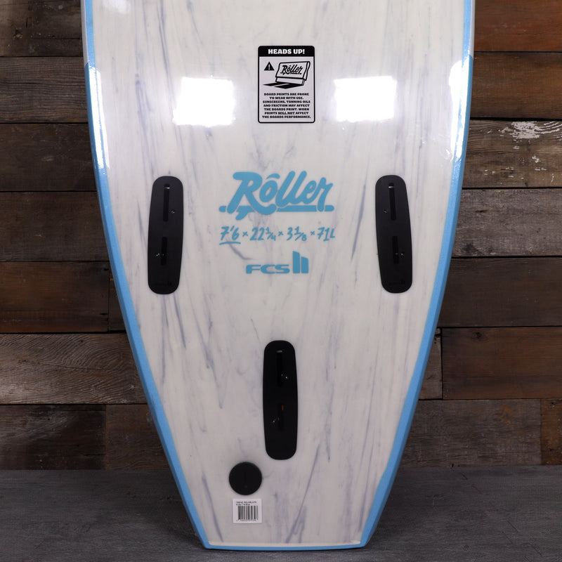 Load image into Gallery viewer, Softech Roller 7'6 x 22 ¼ x 3 ⅛ Soft Top Surfboard - Blue