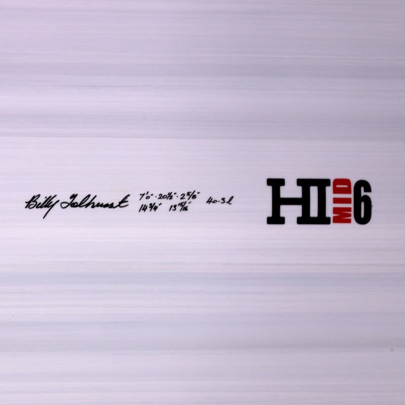 Load image into Gallery viewer, Harley Ingleby Series Mid 6 Thunderbolt Red 7'0 x 20 ½ x 2 ⅝ Surfboard - Candy White