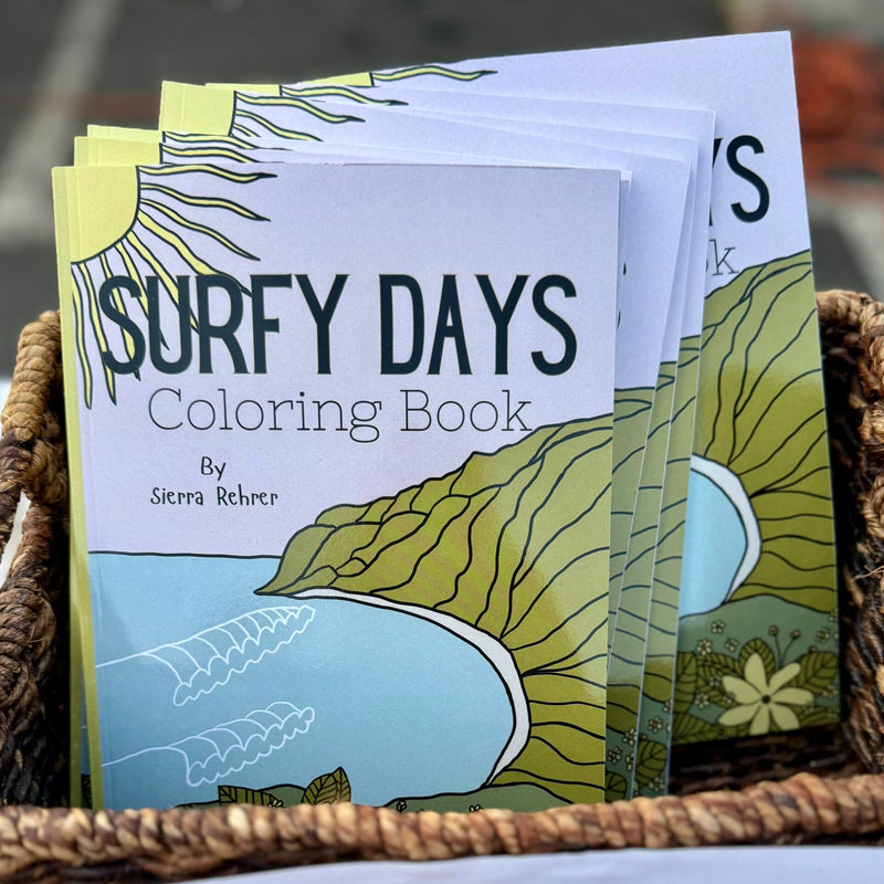 Load image into Gallery viewer, Surfy Days Coloring Book by Sierra Rehrer