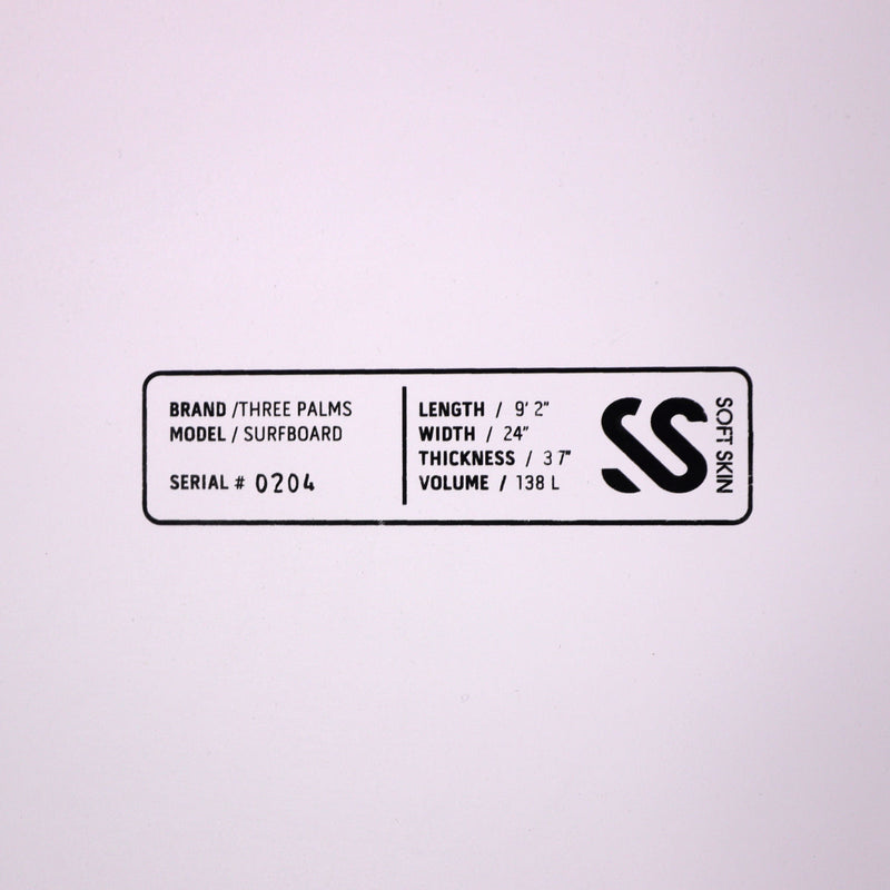 Load image into Gallery viewer, Three Palms Board Co. 3P 9'2 x 24 x 3 Softskin Soft Top Surfboard