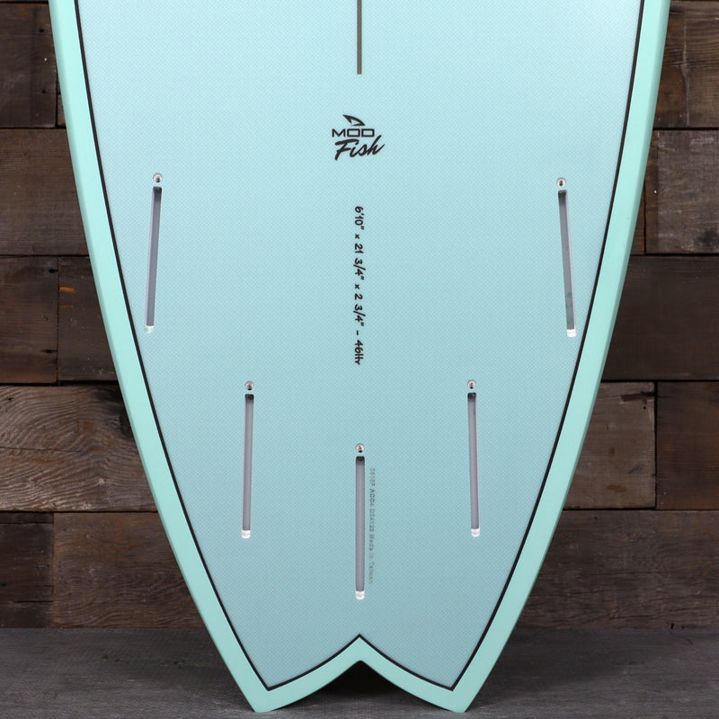 Load image into Gallery viewer, Torq Mod Fish TET 6'10 × 21 ¾ × 2 ¾ Surfboard - Seaglass 3