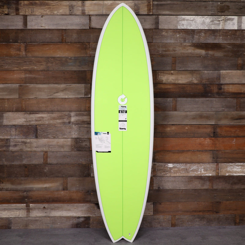 Load image into Gallery viewer, Torq ModFish TET 6'10 × 21 ¾ × 2 ¾ Surfboard - Lime 1