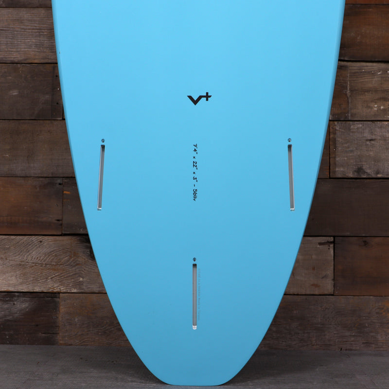 Load image into Gallery viewer, Torq Mod Fun V+ TET 7'4 × 22 × 3 Surfboard - Whale Green