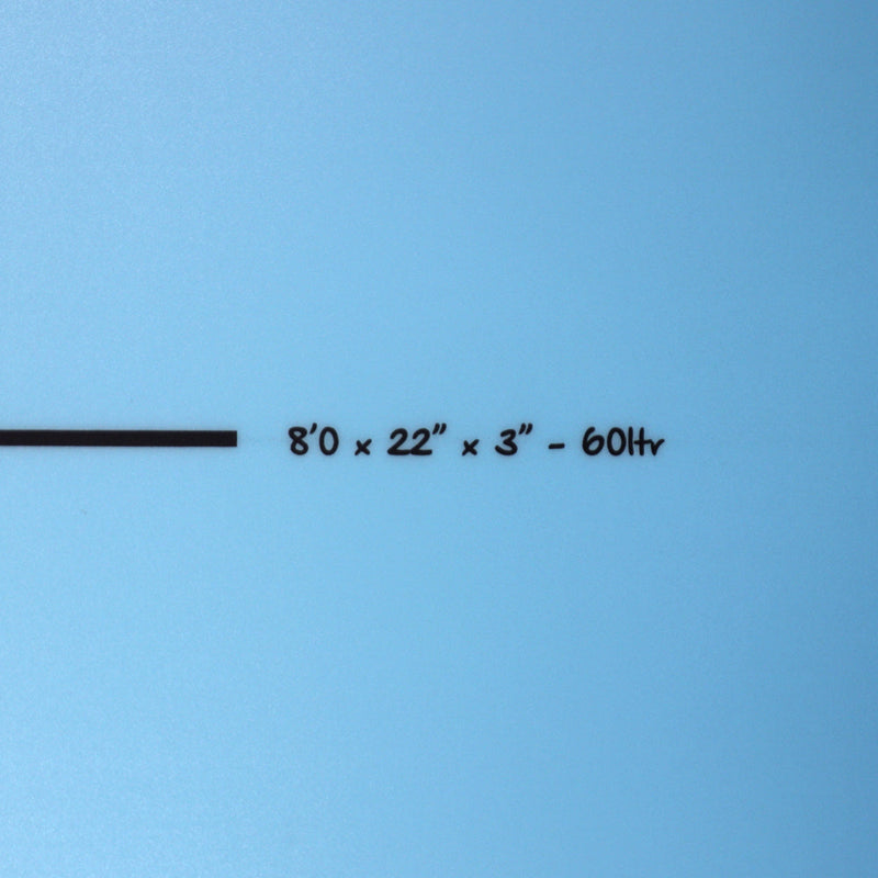 Load image into Gallery viewer, Torq Longboard TET 8'0 x 22 x 3 Surfboard - Light Blue Fade