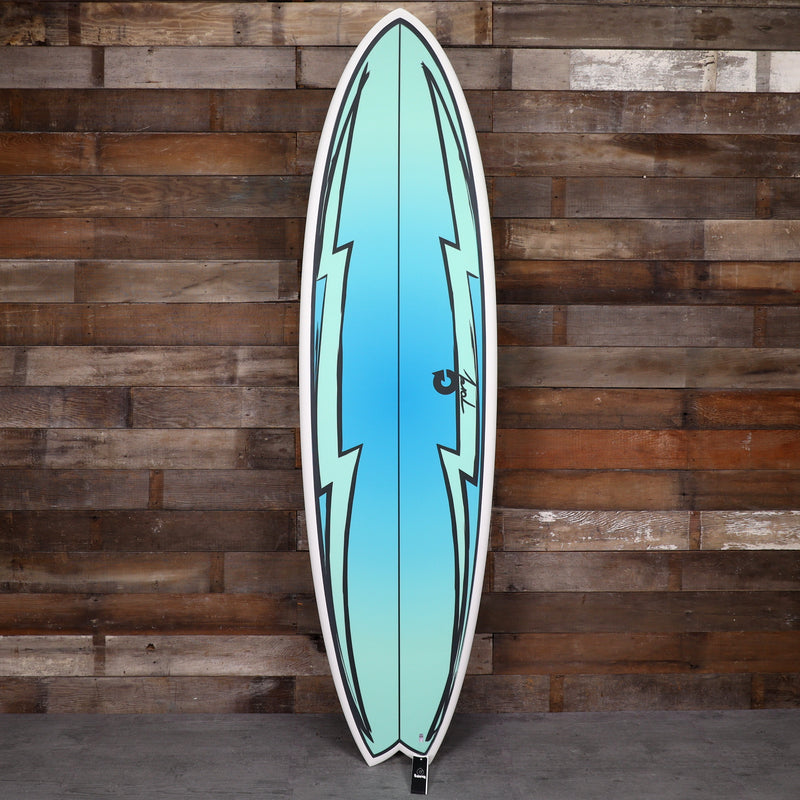 Load image into Gallery viewer, Torq Mod Fish TET 6'10 × 21 ¾ × 2 ¾ Surfboard - Hi Watt/Green/Blue 1