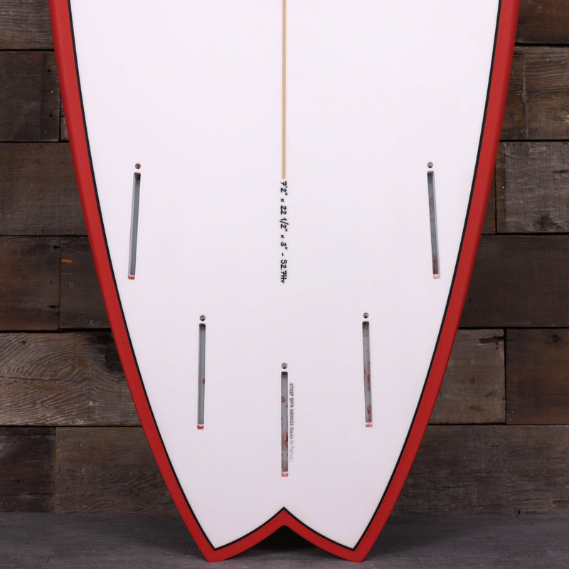 Load image into Gallery viewer, Torq ModFish TET 7'2 x 22 ½ x 3 Surfboard - Red Rail