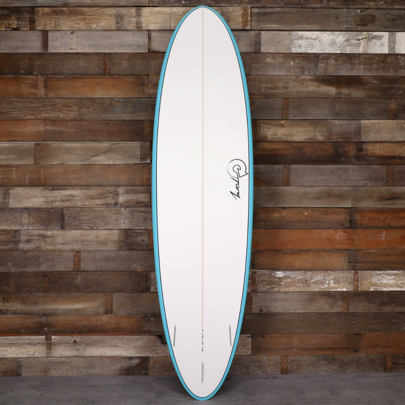 Load image into Gallery viewer, Torq Mod Fun TET 7'2 × 21 ¼ × 2 ¾ Surfboard - Teal Rail 2