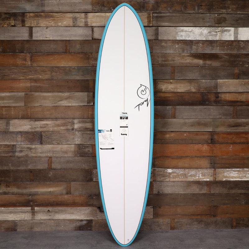 Load image into Gallery viewer, Torq Mod Fun TET 7'2 × 21 ¼ × 2 ¾ Surfboard - Teal Rail 1